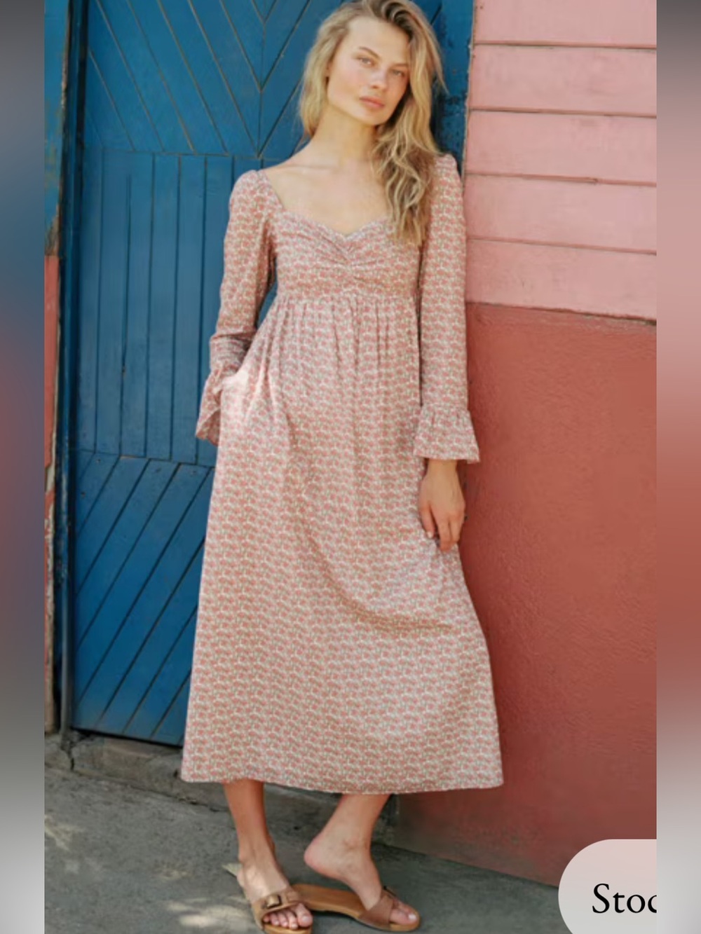Christy Dawn The Bette Dress in Petal Vine Boho Cottagecore Sweetheart Neckline